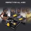 Mini Steppers for Exercise Mini Stair Stepper for Home with Resistance Bands Stepper with LCD Monitor